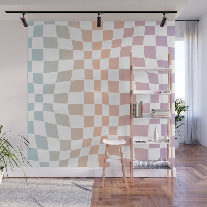 2014 gradient checked warp Wall Mural Gallery Image 1