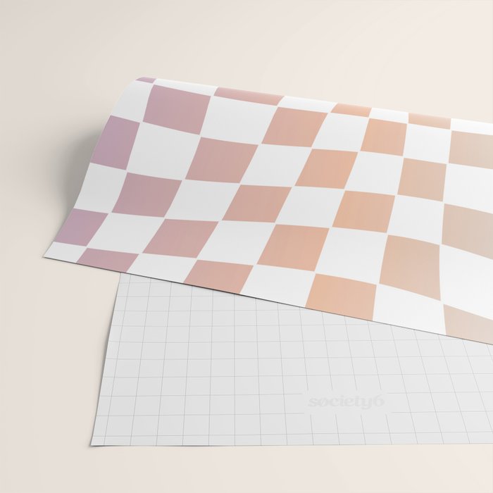 2014 gradient checked warp Wrapping Paper Gallery Image 2