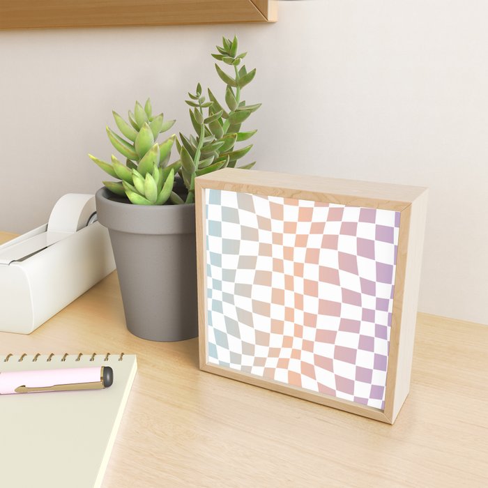 2014 gradient checked warp Mini Art Print Gallery Image 2
