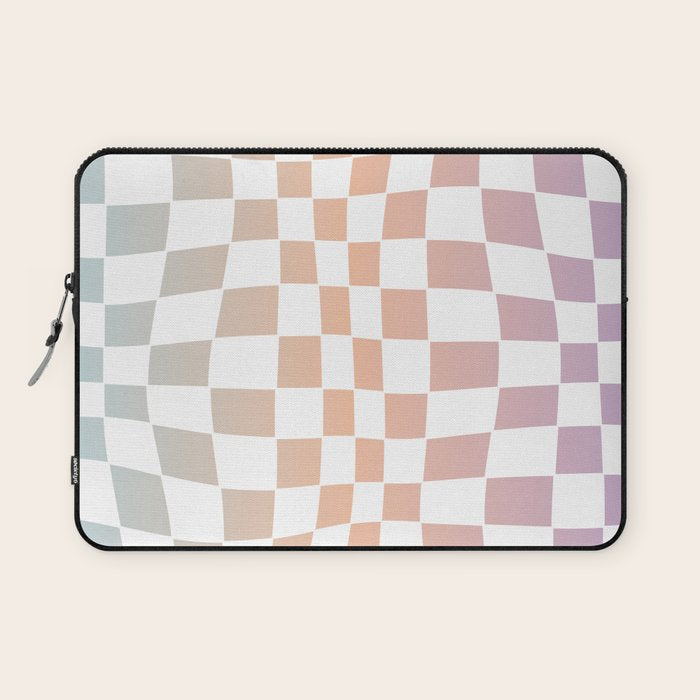 2014 gradient checked warp Laptop Sleeve Gallery Image 1