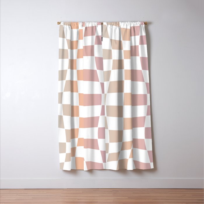 2014 gradient checked warp Window Curtain Gallery Image 3