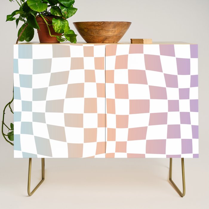 2014 gradient checked warp Credenza Gallery Image 1