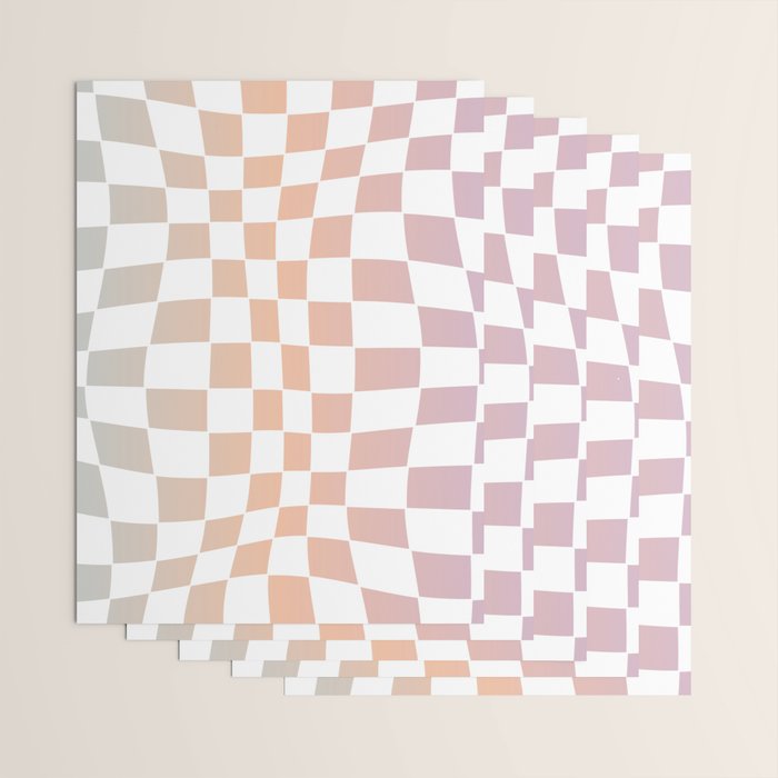 2014 gradient checked warp Wrapping Paper Gallery Image 3