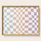 2014 gradient checked warp Serving Tray Gallery Image 1