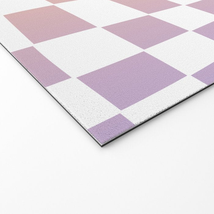 2014 gradient checked warp Welcome Mat Gallery Image 2