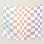 2014 gradient checked warp Wall Tapestry Gallery Image 4