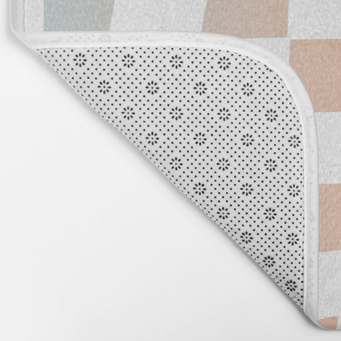 2014 gradient checked warp Bath Mat Gallery Image 2