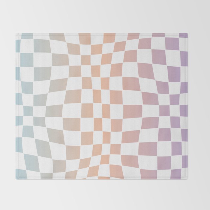 2014 gradient checked warp Throw Blanket Gallery Image 2