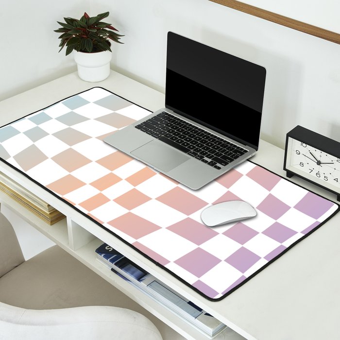 2014 gradient checked warp Desk Mat Gallery Image 2