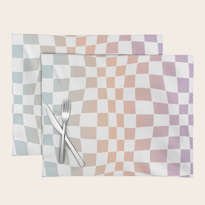 2014 gradient checked warp Placemat Gallery Image 1
