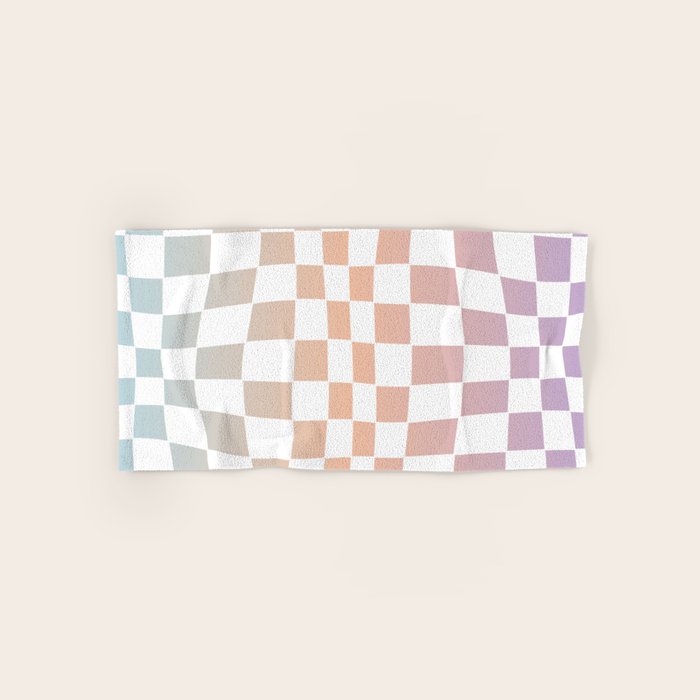 2014 gradient checked warp Bath Towel Gallery Image 1