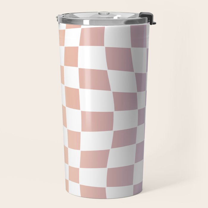2014 gradient checked warp Travel Mug Gallery Image 2