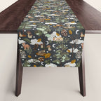Baby animals in the dark forest DK Table Runner Gallery Image 1