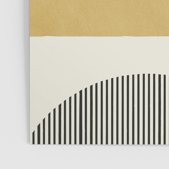 Abstract Lines Composition - Gold Yellow Poster Gallery Image 3