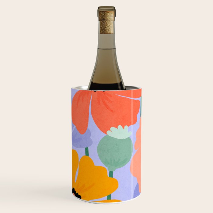 Wild Poppies Wine Chiller Gallery Image 1