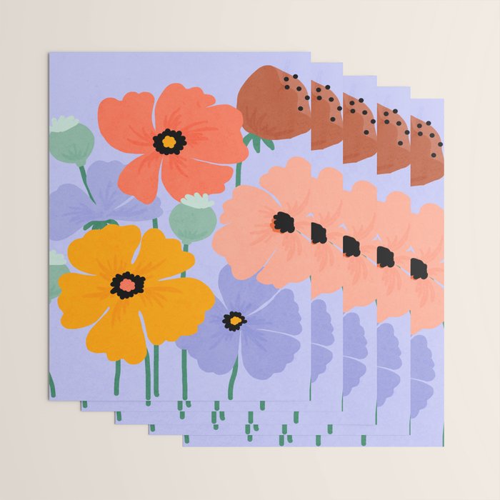 Wild Poppies Wrapping Paper Gallery Image 3