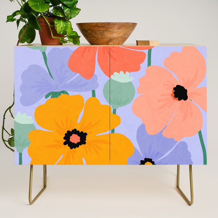 Wild Poppies Credenza Gallery Image 1