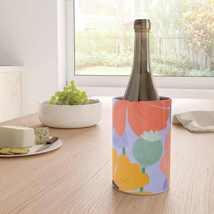 Wild Poppies Wine Chiller Gallery Image 4