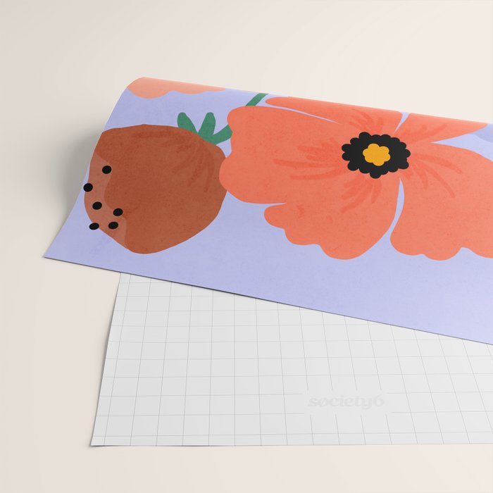 Wild Poppies Wrapping Paper Gallery Image 2