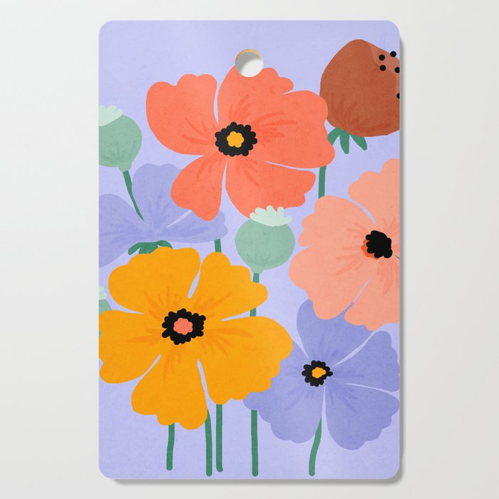 Wild Poppies Cutting Board Gallery Image 1