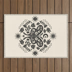 Luna Moth Outdoor Rug Gallery Image 1