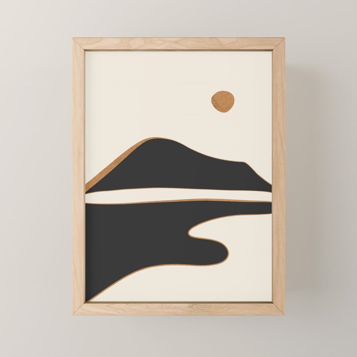 Minimalist Abstract Landscape 2 Mini Art Print Gallery Image 1