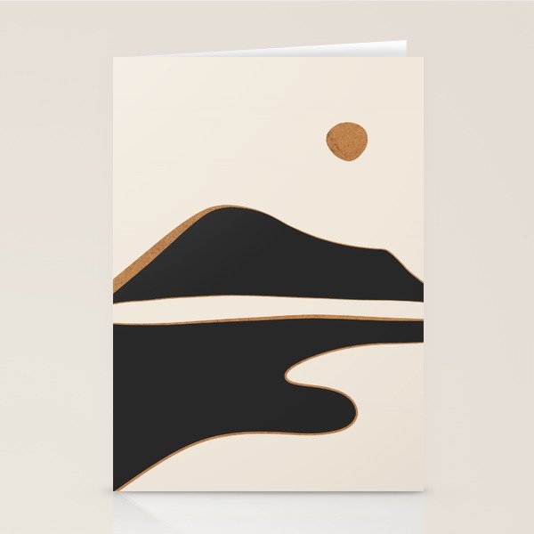 Minimalist Abstract Landscape 2 Stationery Card Gallery Image 2