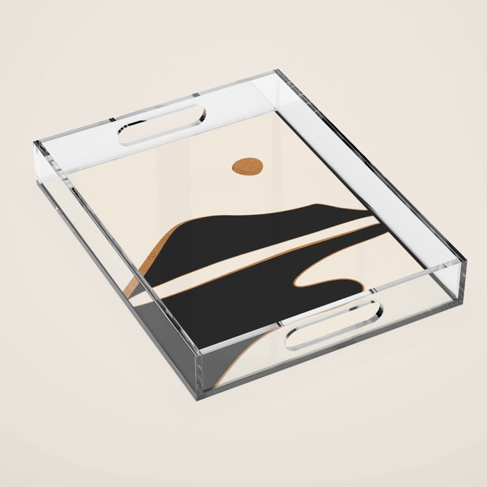 Minimalist Abstract Landscape 2 Acrylic Tray Gallery Image 1