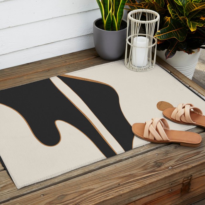 Minimalist Abstract Landscape 2 Outdoor Rug Gallery Image 2
