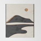 Minimalist Abstract Landscape 2 Throw Blanket Gallery Image 2
