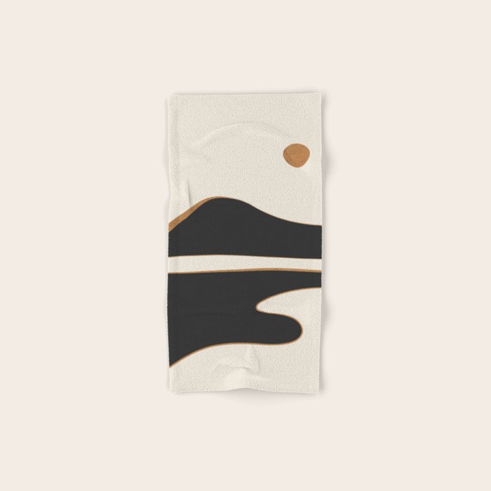 Minimalist Abstract Landscape 2 Bath Towel Gallery Image 1