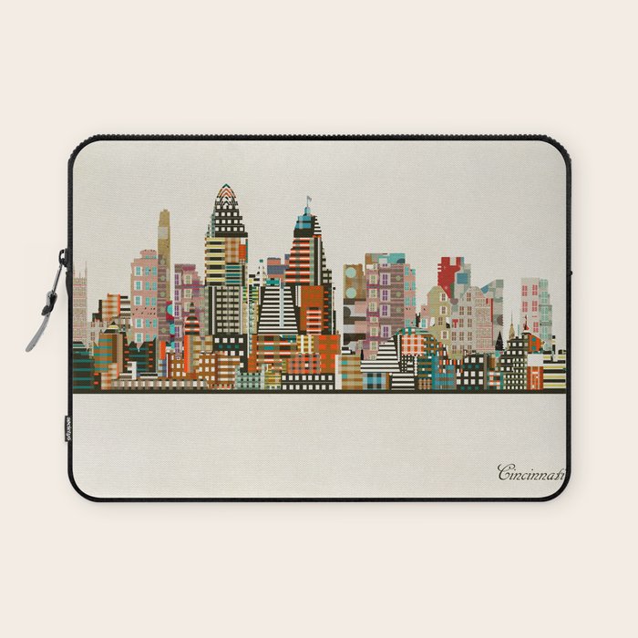 Cincinnati Ohio skyline Laptop Sleeve Gallery Image 1