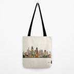 Cincinnati Ohio skyline Tote Bag Gallery Image 2