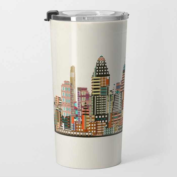 Cincinnati Ohio skyline Travel Mug Gallery Image 3