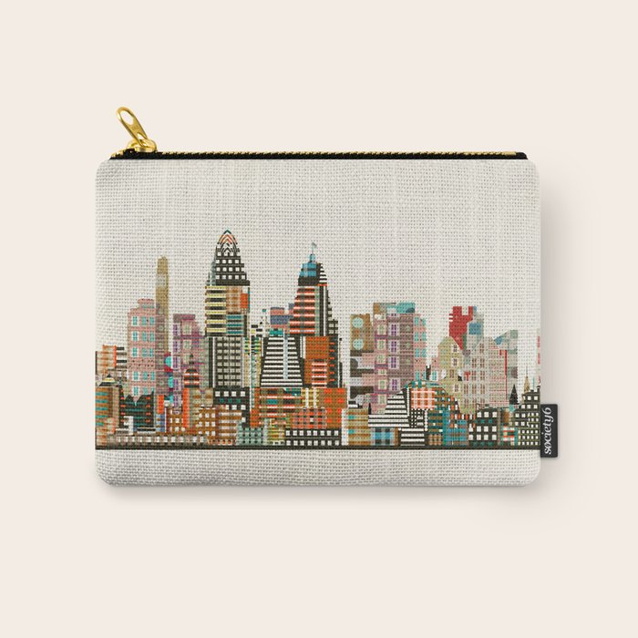 Cincinnati Ohio skyline Carry All Pouch Gallery Image 1
