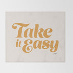 Take it Easy (Yellow Palette) Throw Blanket Gallery Image 2