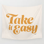 Take it Easy (Yellow Palette) Wall Tapestry Gallery Image 4