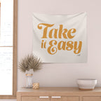 Take it Easy (Yellow Palette) Wall Tapestry Gallery Image 2