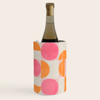 Pink Orange Modern Geometric Artwork Wine Chiller Gallery Image 1