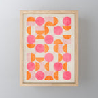 Pink Orange Modern Geometric Artwork Mini Art Print Gallery Image 1