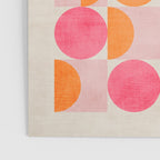 Pink Orange Modern Geometric Artwork Poster Gallery Image 3