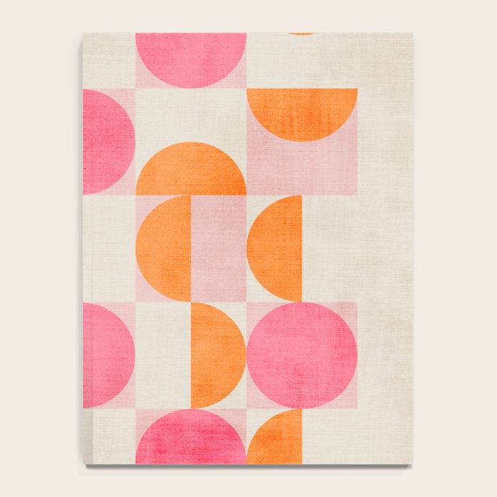 Pink Orange Modern Geometric Artwork Notebook Gallery Image 4