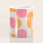 Pink Orange Modern Geometric Artwork Coffee Mug Gallery Image 4
