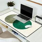 Circle Abstract - Greenery Desk Mat Gallery Image 2