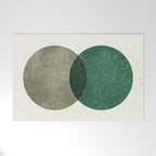 Circle Abstract - Greenery Welcome Mat Gallery Image 1