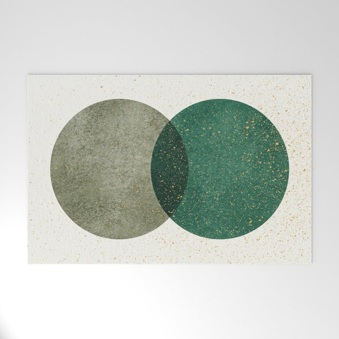 Circle Abstract - Greenery Welcome Mat Gallery Image 1