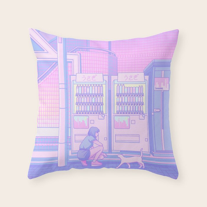 Vending Machines Throw Pillow Gallery Image 1