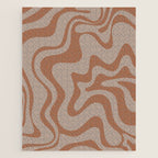 Liquid Swirl Abstract Pattern Taupe Clay Jigsaw Puzzle Gallery Image 1