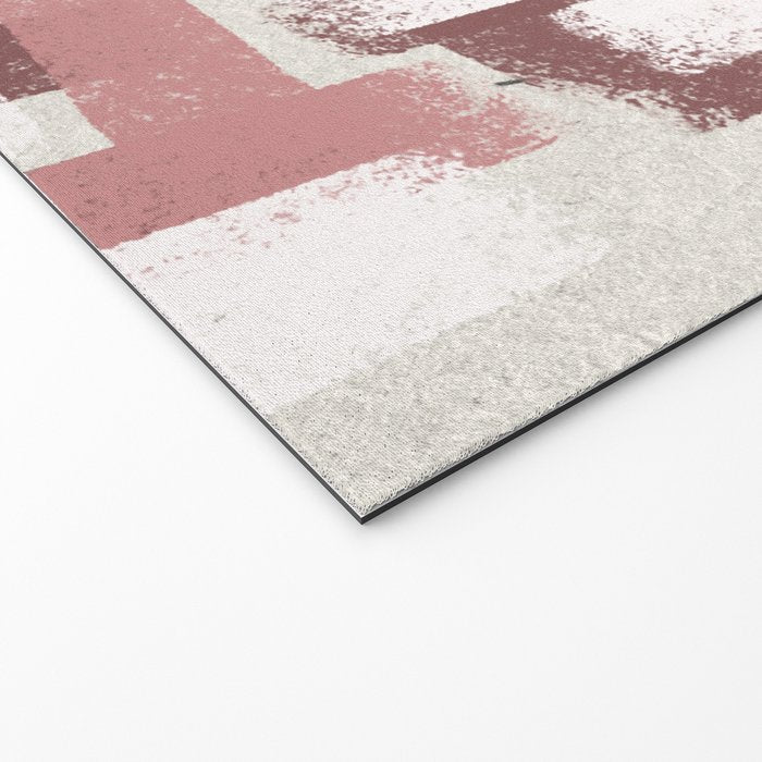 Pink Rose Modern Elements Welcome Mat Gallery Image 2