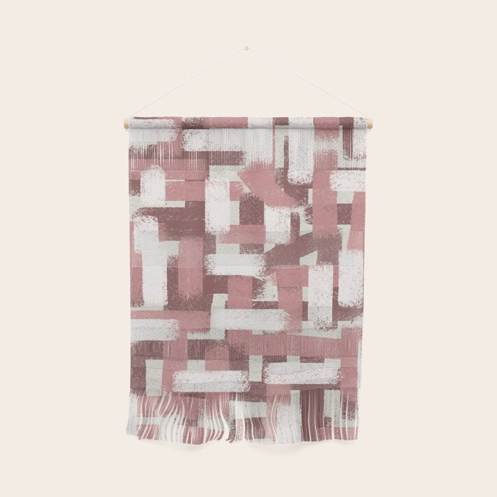 Pink Rose Modern Elements Wall Hanging Gallery Image 1
